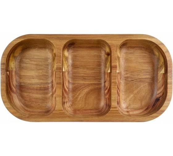 Блюдо Walmer ORGANIC овальное, 3 отделения, 31x16 см W37000934