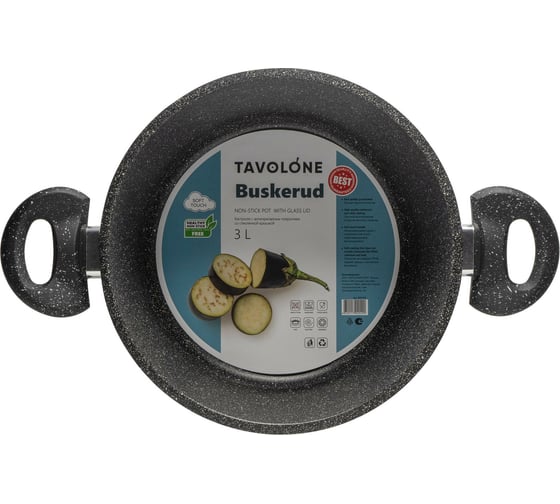 Кастрюля с антипригарным покрытием TAVOLONE Buskerud со стеклянной крышкой, 3 л 806757547284
