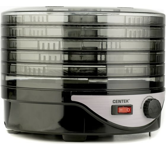 Сушилка для овощей Centek черный, объем 4 л, 270 Вт, 5 поддонов, механическое управление CT-1658