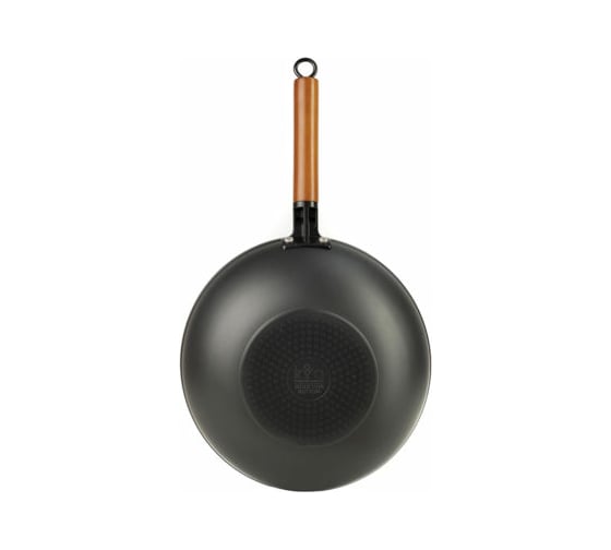 Сковорода Lara WOK АЗИЯ 32x9.6 см, деревянная ручка, индукционное дно LR01-65-32