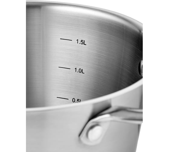 Кастрюля с крышкой Esprado Olivera 18x10 cм, 2,2 л, нержавеющая сталь OLIL18GE101