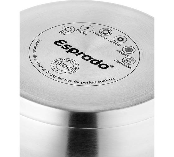 Ковш с крышкой Esprado El Unico 16x9 cм, 2 л, нержавеющая сталь UNIL16BE109
