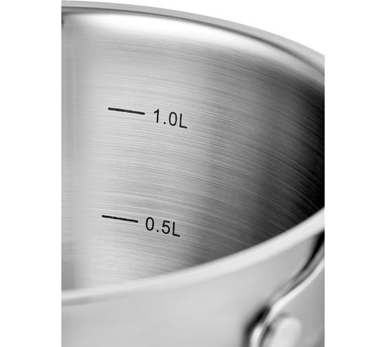 Ковш с крышкой Esprado Olivera 16x9 см, 1,5 л, нержавеющая сталь OLIL16GE109