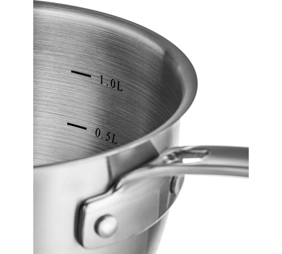 Ковш с крышкой Esprado Fuerte 16x8,5 см, 1,6 л, нержавеющая сталь FRT16SE109