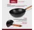 Сковорода Lara WOK АЗИЯ 28x8.5 см, деревянная ручка, индукционное дно LR01-65-28 3