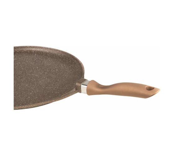 Сковорода Lara Rio CHOCO 32 см литой алюминий, литая ручка, мрамор, индукция, Soft Touch LR01-201 CHOCO