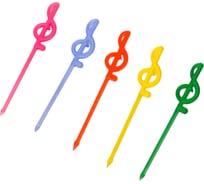 Шпажки для канапе МУЛЬТИДОМ Скрипичный ключ набор 20 шт, длина 81 мм МГ76-68