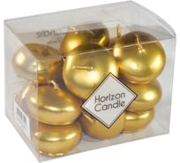 Плавающая свеча MIR LIGHT HorizonCandle ЭКОНОМ h 20 мм, d 40 мм, 14 шт в упаковке, золотая СС-78242