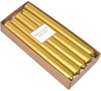 Цилиндрическая свеча MIR LIGHT HorizonCandle h 230 мм, d 20 мм, 10 шт в упаковке, золотая СС-66684