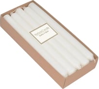 Цилиндрическая свеча MIR LIGHT HorizonCandle h 230 мм, d 20 мм, 10 шт в упаковке, белая СС-66622