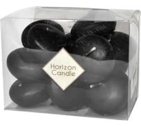 Плавающая свеча MIR LIGHT HorizonCandle ЭКОНОМ  h 20 мм, d 40 мм, 14 шт в упаковке, черная СС-78198