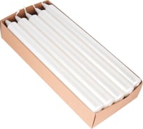 Цилиндрическая свеча MIR LIGHT HorizonCandle h 230 мм, d 20 мм, 10 шт в упаковке, жемчужная СС-66721