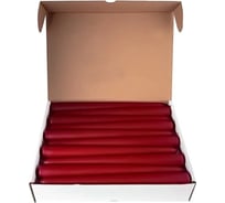 Коническая свеча MIR LIGHT HorizonCandle h 250 мм, d 19 мм, 30 шт в упаковке, бордовая СС-66438