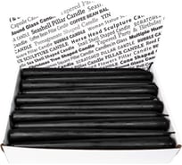 Коническая свеча MIR LIGHT HorizonCandle h 250 мм, d 19 мм, 30 шт в упаковке, черная СС-66384