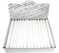 Цилиндрическая свеча MIR LIGHT HorizonCandle h 230 мм, d 19 мм, 60 шт в упаковке, белая СС-66711