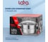 Кастрюля Lara AURORA нержавеющая сталь 11.5x18 см, 2.8 л, стальные ручки, капсулированное индукционное дно, крышка LR02-401 7