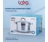 Кастрюля Lara AURORA нержавеющая сталь 15.5x26 см, 8.0 л, стальные ручки, капсулированное индукционное дно, крышка LR02-405 7