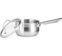 Сотейник Lara ПРОВАНС нержавеющая сталь 1.8 л 16x9 см, капсулированное индукционное дно, крышка LR03-35