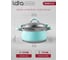 Кастрюля Lara MINT нержавеющая сталь 20x11 см, 3.3 л, носик, индукционное дно, крышка с бортом LR02-542 5