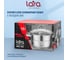 Кастрюля Lara AURORA нержавеющая сталь 12.5x20 см, 3.8 л, стальные ручки, капсулированное индукционное дно, крышка LR02-402 7