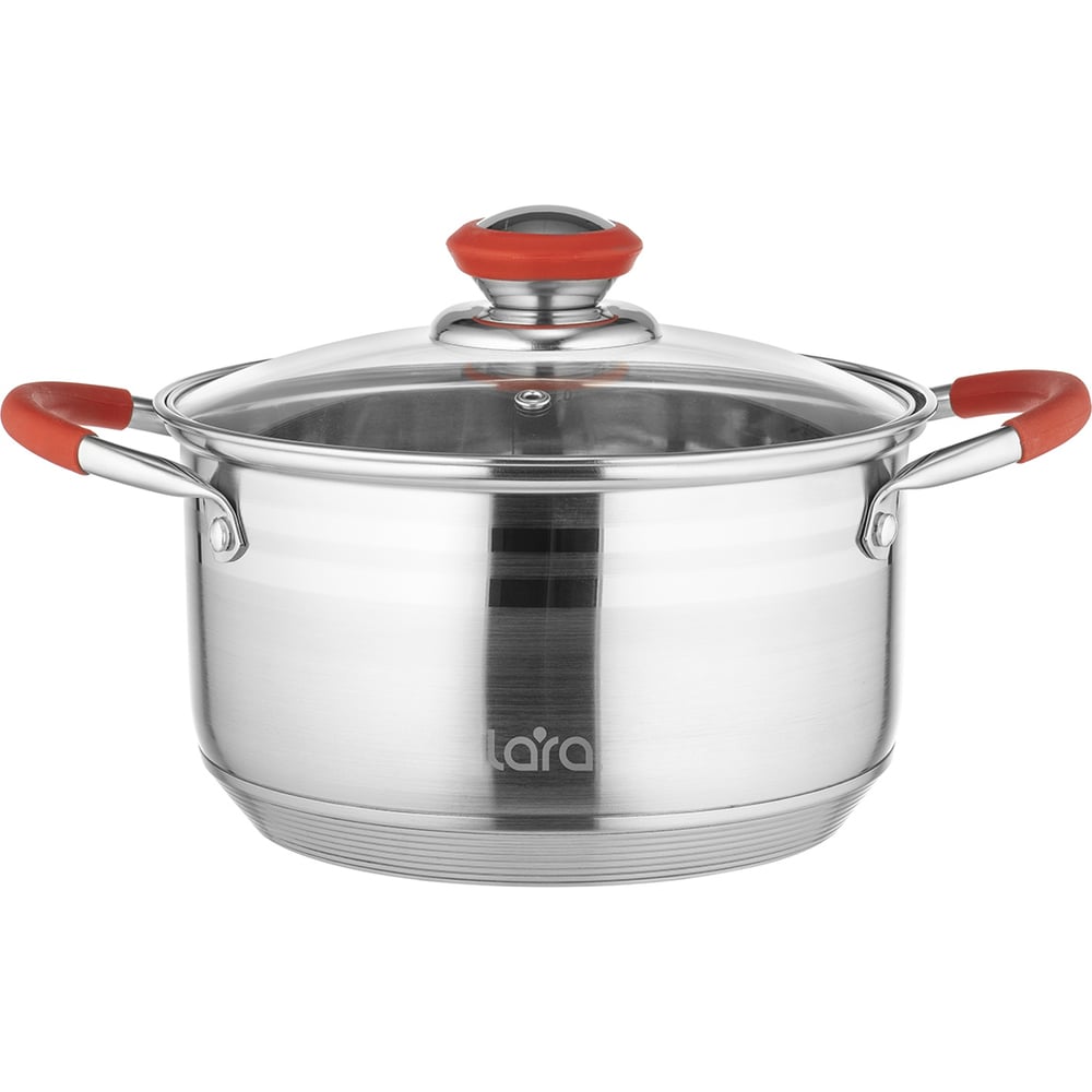 Кастрюля Lara ЛОНДОН нержавеющая сталь 20x11.5 см 3.1 л, индукционное ...