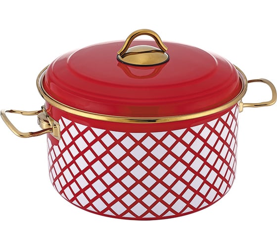 Кастрюля с крышкой OURSSON красный CA2462E/RD