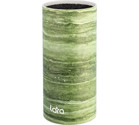 Универсальная подставка для ножей Lara круглая Soft touch LR05-103 Green