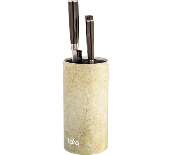 Универсальная подставка для ножей Lara круглая Soft touch LR05-103 Beige