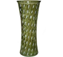 Ваза Никольский завод светотехнического стекла Аэлита 3 высота 30 см зеленый 068017