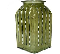 Ваза Никольский завод светотехнического стекла Ханна 1 высота 18,5 см зеленый 068015