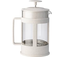 Френч-пресс Lara 600 мл, экологически чистый материал, стальной фильтр 18/10, боросиликатное стекло LR06-50-600