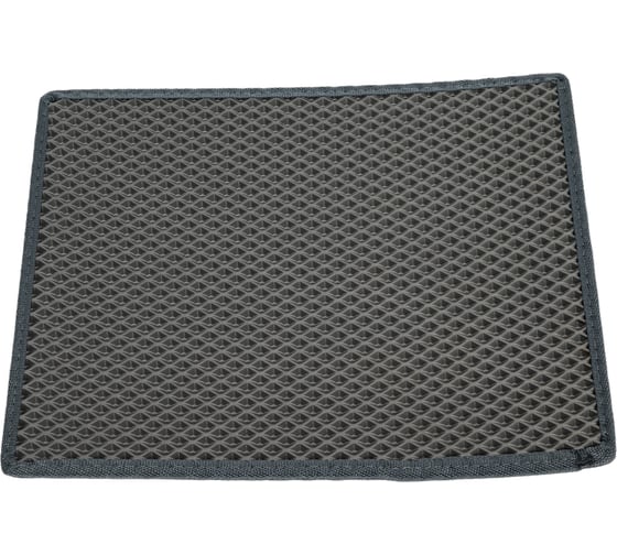 Коврик DuffCar Eva 40х30, ромб, серый, кант серый 4855-1-6-9 1