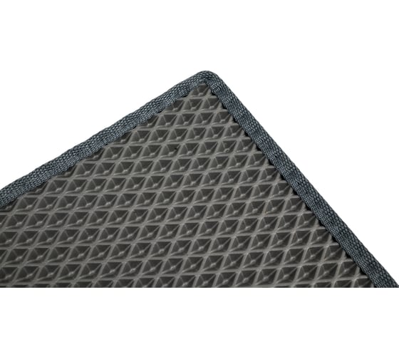 Коврик DuffCar Eva 40х30, ромб, серый, кант серый 4855-1-6-9