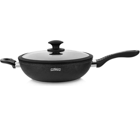 Сковорода wok Esprado Rustica 28x8 см, алюминий, антипригарное покрытие, индукция RUST28BE105