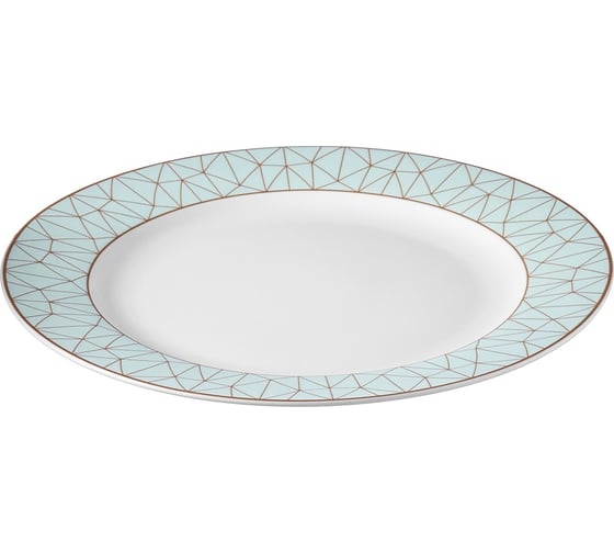 Набор тарелок Esprado Mosaica Mint 6 шт обеденная, 22,5 см, костяной фарфор MSM022ME301