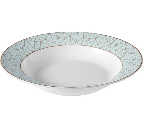 Набор тарелок Esprado Mosaica Mint 6 шт суповая, 23 см, костяной фарфор MSM023ME301