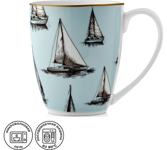 Набор кружек Esprado Regata 6 шт 350 мл, костяной фарфор RGT035BE302