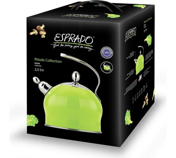 Чайник Esprado Ritade 2,5 л, нержавеющая сталь RI1L25GE113