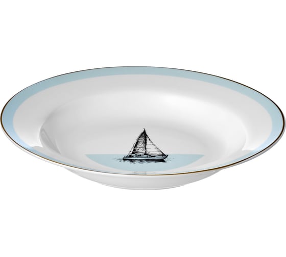 Набор тарелок Esprado Regata 6 шт суповая, 23 см, костяной фарфор RGT023BE301