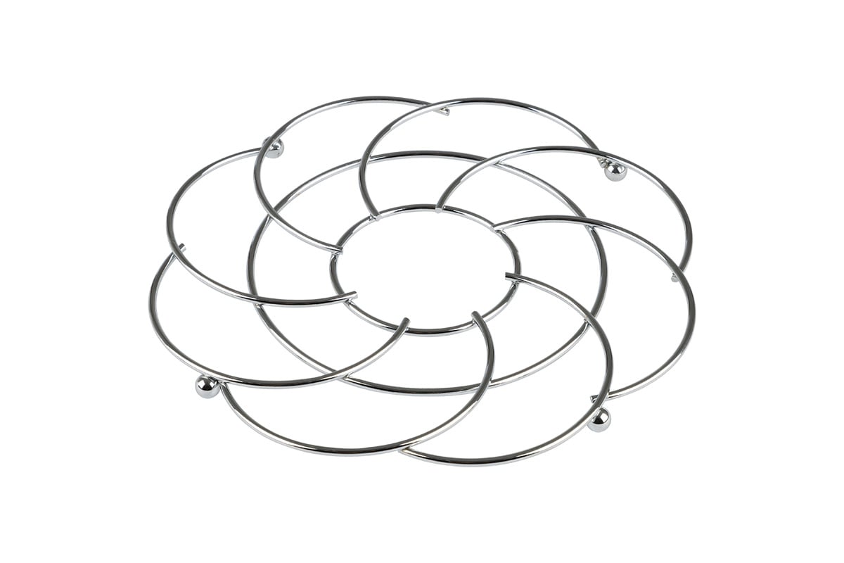 Подставка под горячее Mallony CARNALE, диаметр 21 см хром, металл 103821 -  выгодная цена, отзывы, характеристики, фото - купить в Москве и РФ