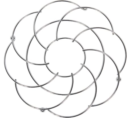 Подставка под горячее Mallony CARNALE, диаметр 21 см хром, металл 103821