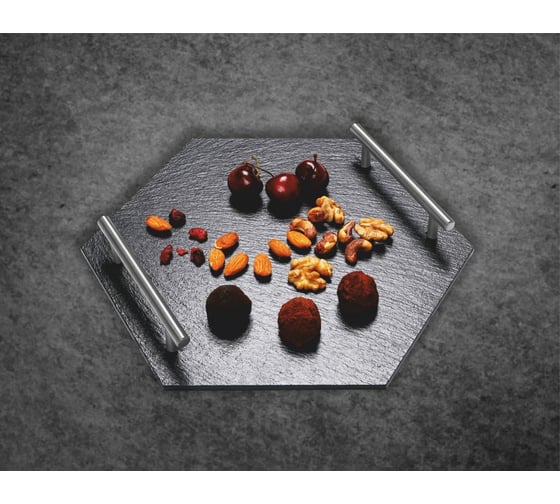 Сервировочное блюдо для подачи PERFECTO LINEA 30x26 см сланец 28-325285