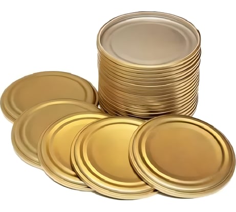 Набор крышек ЛЕТО СКО-1-82 алюминий, 50 шт. 99010