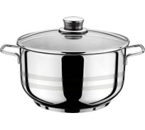 Кастрюля Катюша Вега нержавеющая сталь, 18х10 см, 2.2 л, стеклянная крышка 43020-18-0