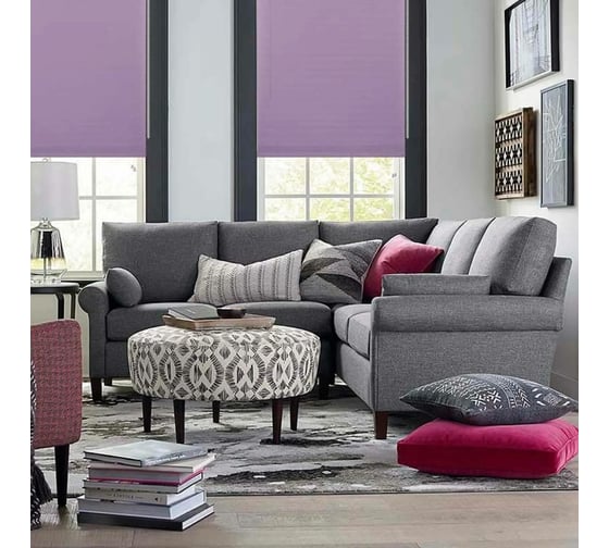 Рулонная штора PRAKTO Shantung 60x160 см, сиреневый 8317055