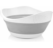 Складная миска-дуршлаг 2в1 Phibo 300x250x155 мм, серый 411172611