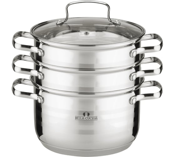 Набор посуды Bella Cucina BC-2096 4 предмета, пароварка 2096-BC