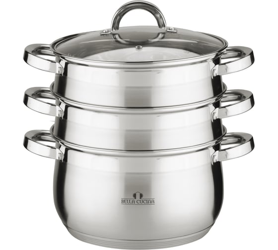 Набор посуды Bella Cucina BC-2095 4 предмета, пароварка 2095-BC