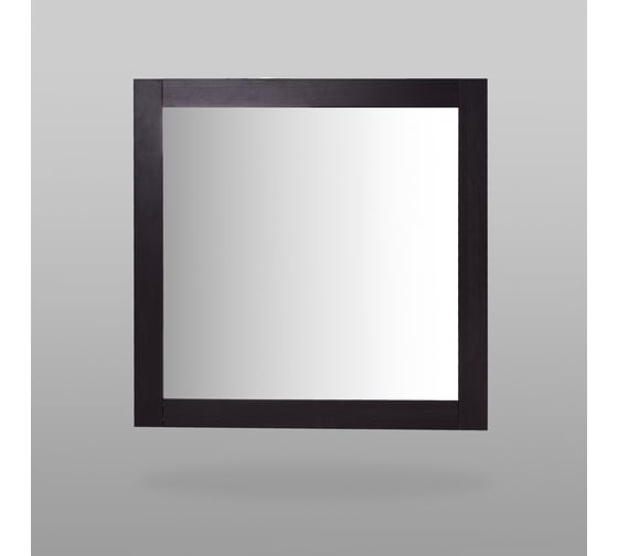 Зеркало Шведский Стандарт СИРИУС квадратное, настенное, 78x78x1 см, черное, дуб венге 2.02.12.280.5