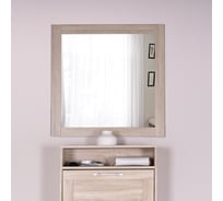 Зеркало Шведский Стандарт СИРИУС квадратное, настенное, 78x78x1 см, бежевое, дуб сонома 2.02.12.280.3